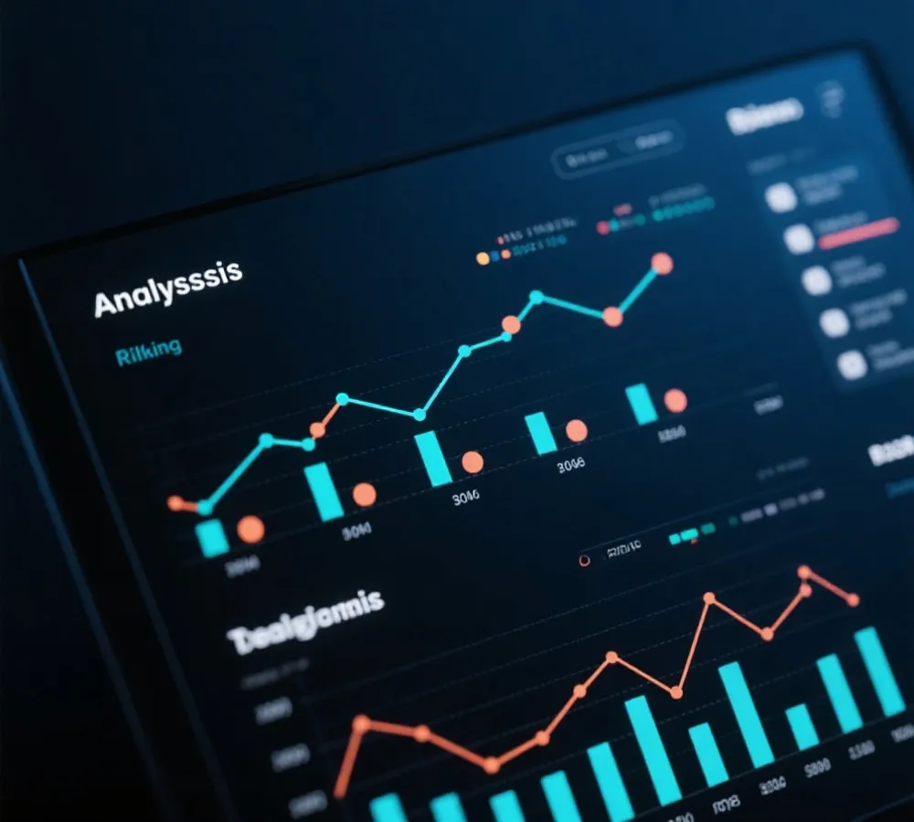 走勢圖與數據視覺分析示意